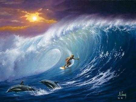 Catching the Wave by Anthony Casay art print