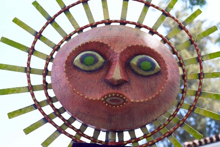 Sun Mask during Summer Solstice Celebration in Santa Barbara, California by Panoramic Images art print