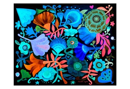 Night Garden by Mercedes Lagunas art print