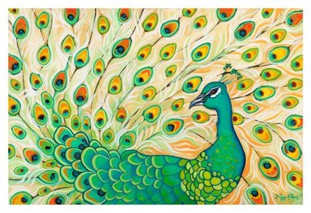Pretty Pretty Peacock by Peggy Davis art print