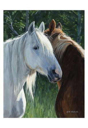 Horse Whispering by Terry Isaac art print