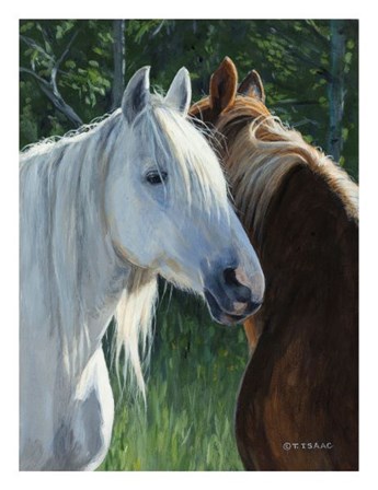 Horse Whispering by Terry Isaac art print