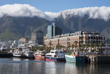 South Africa, Cape Town Victoria and Alfred Waterfront, Table Mountain by Cindy Miller Hopkins / Danita Delimont art print