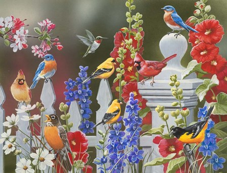 Birds - Spring &amp; Summer by William Vanderdasson art print