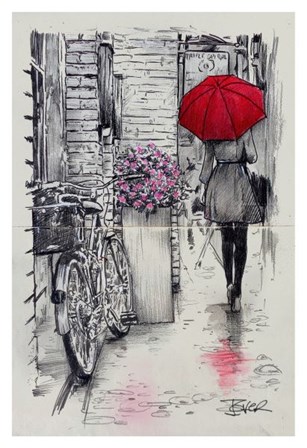 Amsterdam Walk by Loui Jover art print