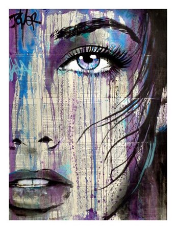 Indigo Feel by Loui Jover art print