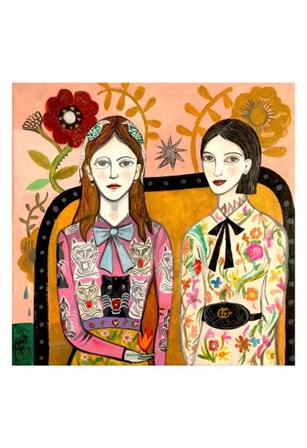 Sisters by Mercedes Lagunas art print