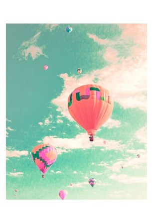 Colorful Hot Air Balloons by Summer Photography art print