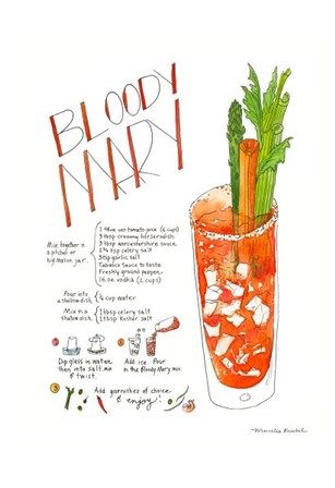 Bloody Mary by Marcella Kriebel art print