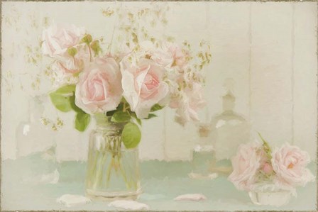 Vintage Roses Still Life by Cora Niele art print