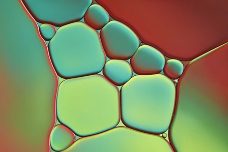 Red And Mint Pebbles by Cora Niele art print