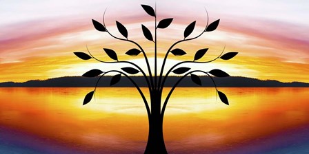 Tree Silhouette by Ata Alishahi art print