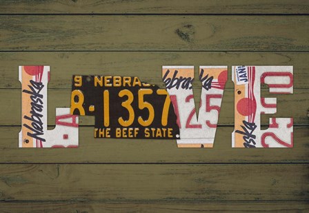 NE State Love by Design Turnpike art print