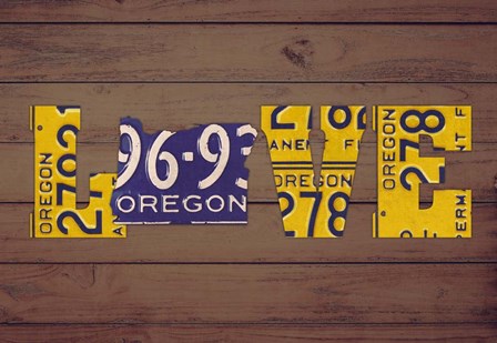 OR State Love by Design Turnpike art print