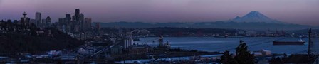 Seattle Skyline At Dusk by Brenda Petrella Photography LLC art print