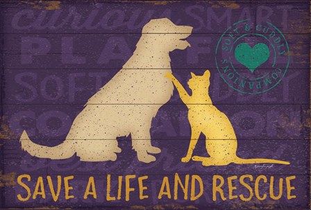 Save a Life Rescue by Jennifer Pugh art print