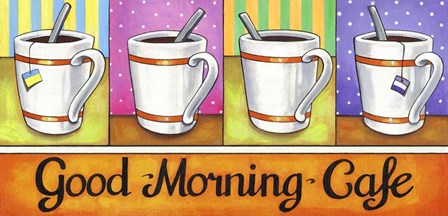 Good Morning Cafe by Cathy Horvath-Buchanan art print