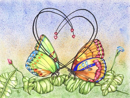 Lovely Butterflies by Charlsie Kelly art print