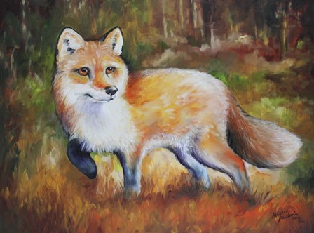 Little Red Fox by Marcia Baldwin art print