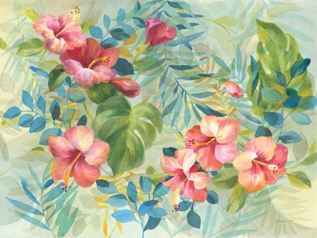 Hibiscus Garden by Danhui Nai art print