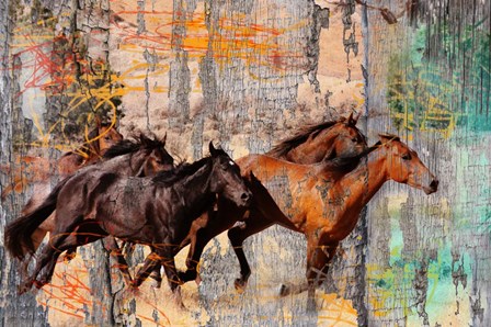 Galloping Horses by Surma &amp; Guillen art print