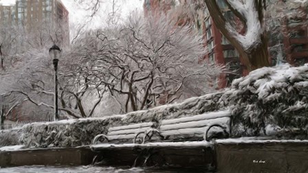 New York Benches 2 by Rick Novak art print