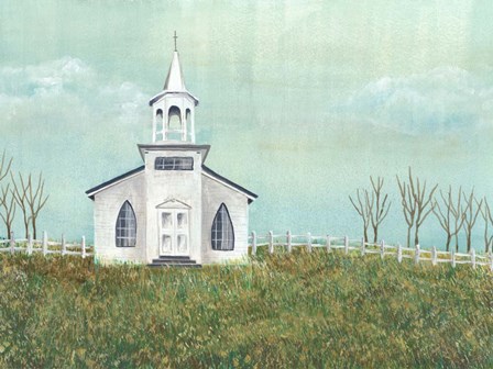 Country Church I by Regina Moore art print
