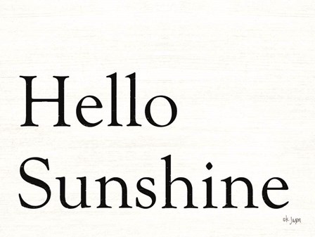 Hello Sunshine by Jaxn Blvd art print
