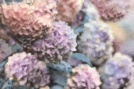 Hydrangeas Abstract by Lori Deiter art print