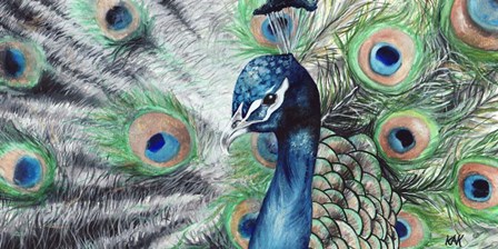 Peacock 2 by KAK Art &amp; Design art print