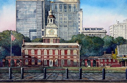 Independence Hall 3 by Nicholas Santoleri art print