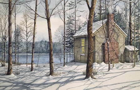 On Walden Pond by Nicholas Santoleri art print