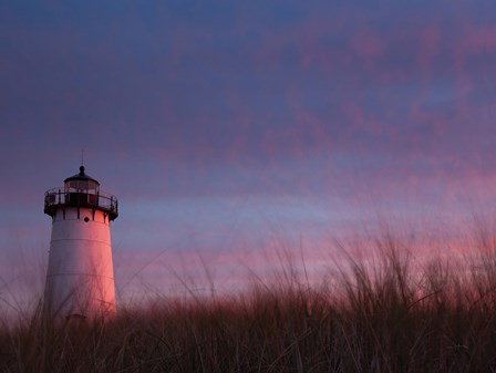 Lighthouse at Sunset by Aledanda art print