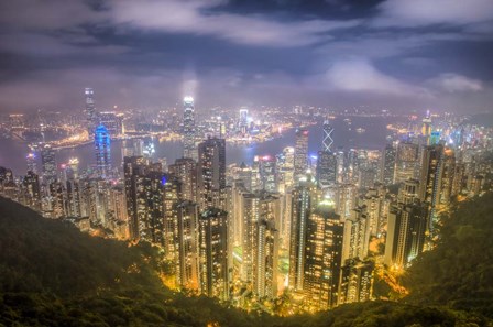 View from The Peak Hong Kong by Nick Jackson art print
