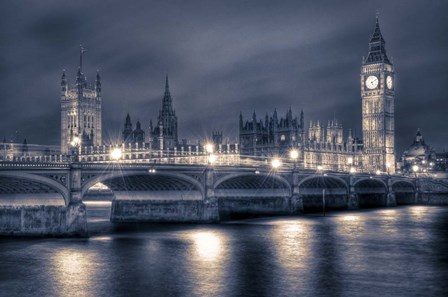 The Houses of Parliament at Night by Nick Jackson art print