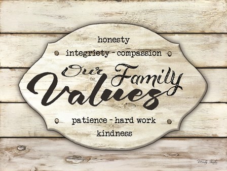Our Family Values by Cindy Jacobs art print