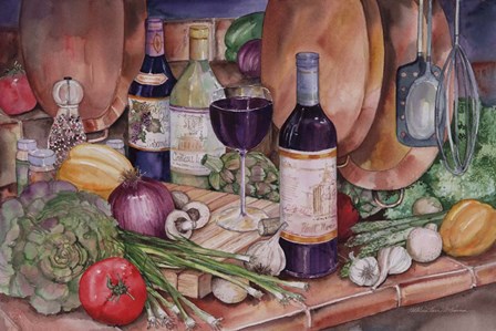 Gourmet Night by Kathleen Parr McKenna art print