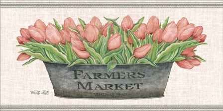 Farmer&#39;s Market Blush Tulips by Cindy Jacobs art print