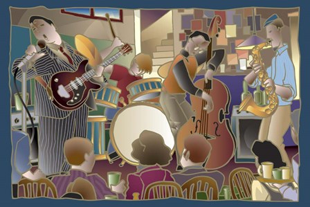 Jazzband 2 by Bigelow Illustrations art print