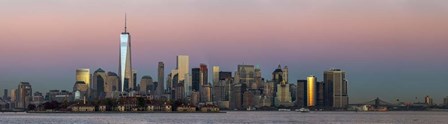 NYC Panoramic At Sunset 1 by Franklin Kearney art print