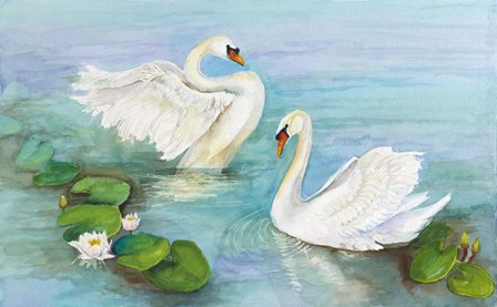 Swan Lake by Joanne Porter art print
