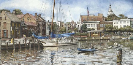 Annapolis City Dock by Nicholas Santoleri art print