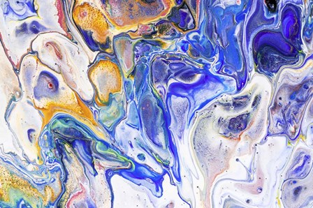 Fluid Acrylic Colorful Night Dreams 3 by Jenny Rainbow Fine Art art print