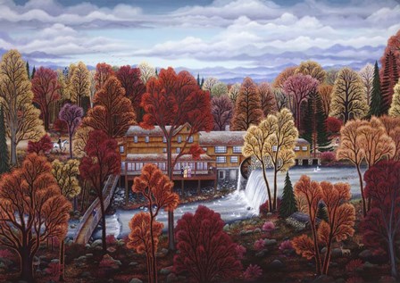 Cobbs Mill Inn by Kathy Jakobsen art print